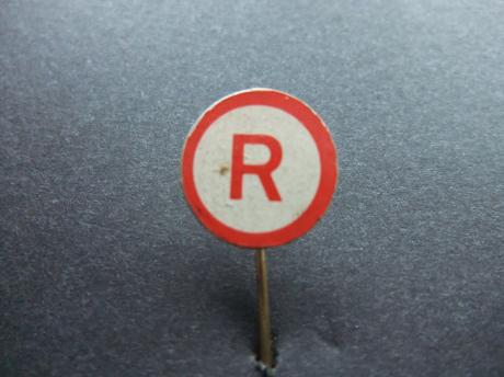 R onbekend ( rode rand) onbekend logo